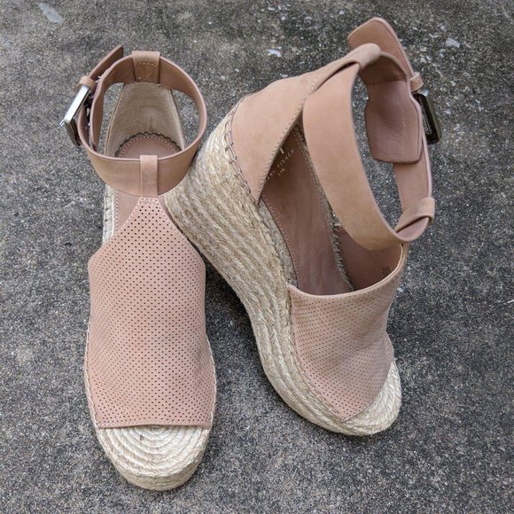 Marc Fisher Shoes - NWT Marc Fisher Annie Espradille Wedges Pink 8.5